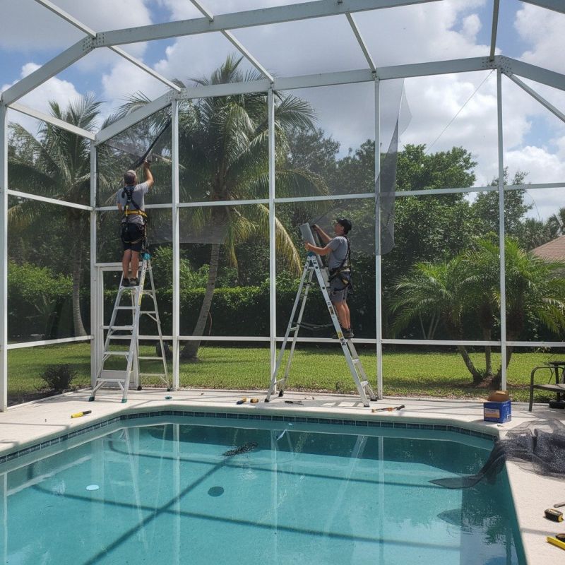 Mesh Pool Fence Installation